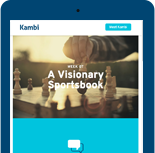 iPad whowing the Kambi events homepage
